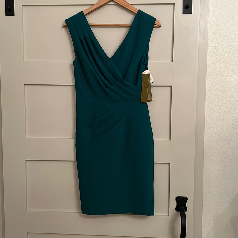 Nicole Miller Emerald Green Dress Size 6